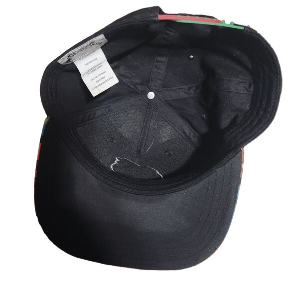 Super Mario Bros black hat cap Mario and Luigi one size - Picture 3 of 6